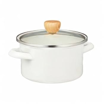 Amazon｜パール金属 ホーロー 両手鍋 15cm ガラス鍋蓋付